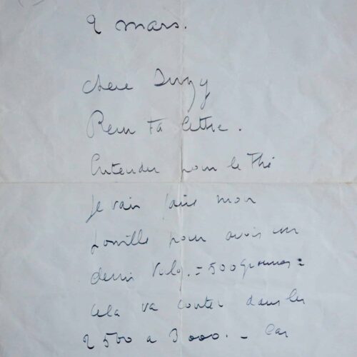 Amusante lettre de Raimu à Suzy – vue 2