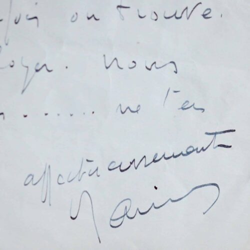 Amusante lettre de Raimu à Suzy