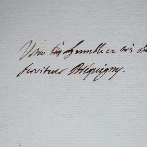 Bréquigny chargé par Louis XVI de vérifier des titres de généalogie de Travanet