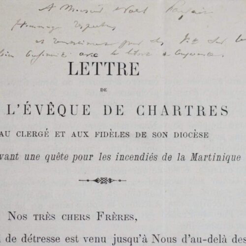 L'Évêque de Chartres et les grands incendies de Martinique de 1890