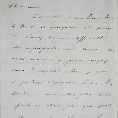 Edmond Davillier raconte l'opération de lithotritie faite sur Napoléon III – vue 2