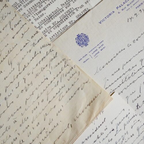 Correspondance du romancier norvégien Johan Bojer à Louis de Saint-Pierre