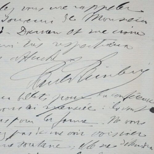 Etonnante lettre anticléricale de Paul Painlevé à Pauline Ménard-Dorian
