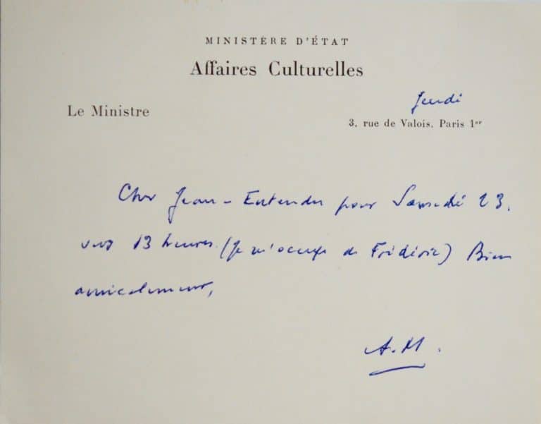Deux lettres de Malraux à Jean Paulhan