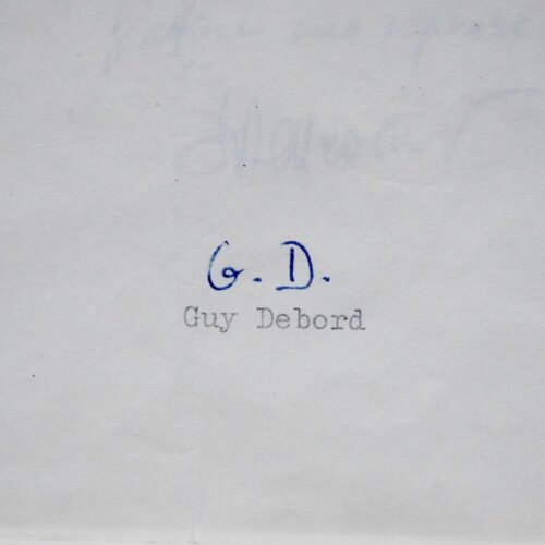 Guy Debord relève les fautes des livres édités par Champ Libre