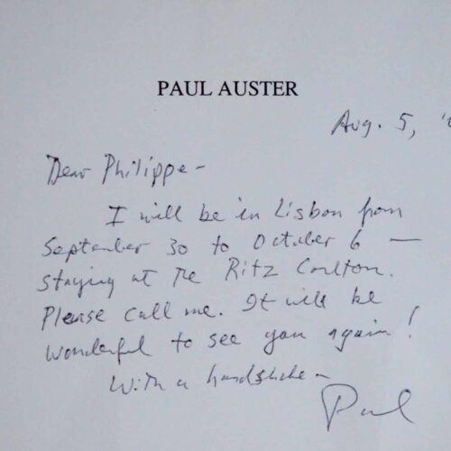 Paul Auster de passage à Lisbonne