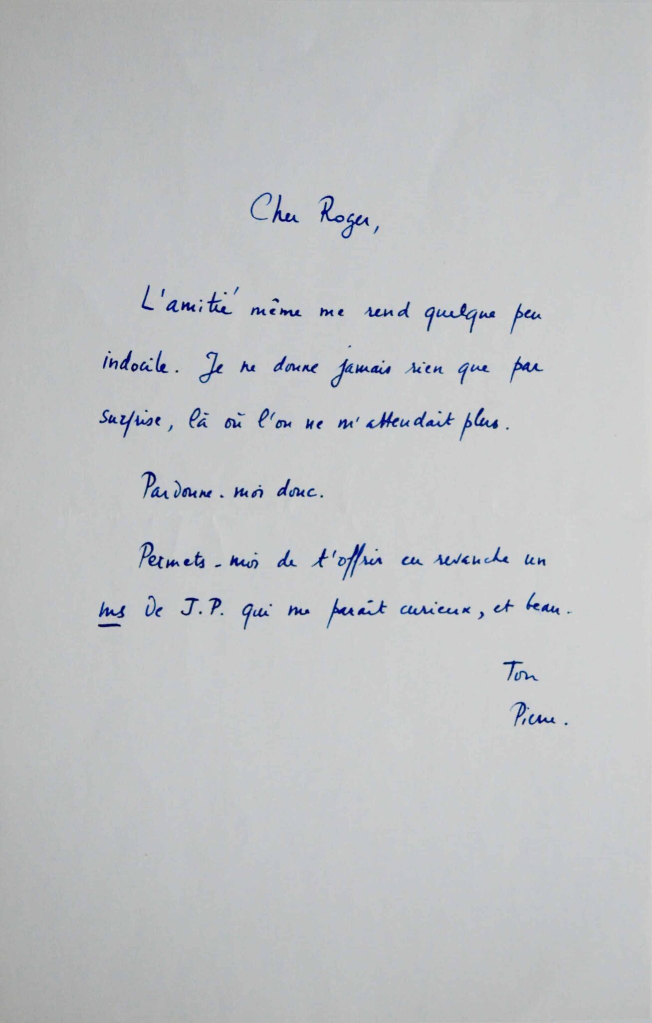 Réflexions de Jean Paulhan sur la beauté – vue 4 Réflexions de Jean Paulhan sur la beauté – vue 4