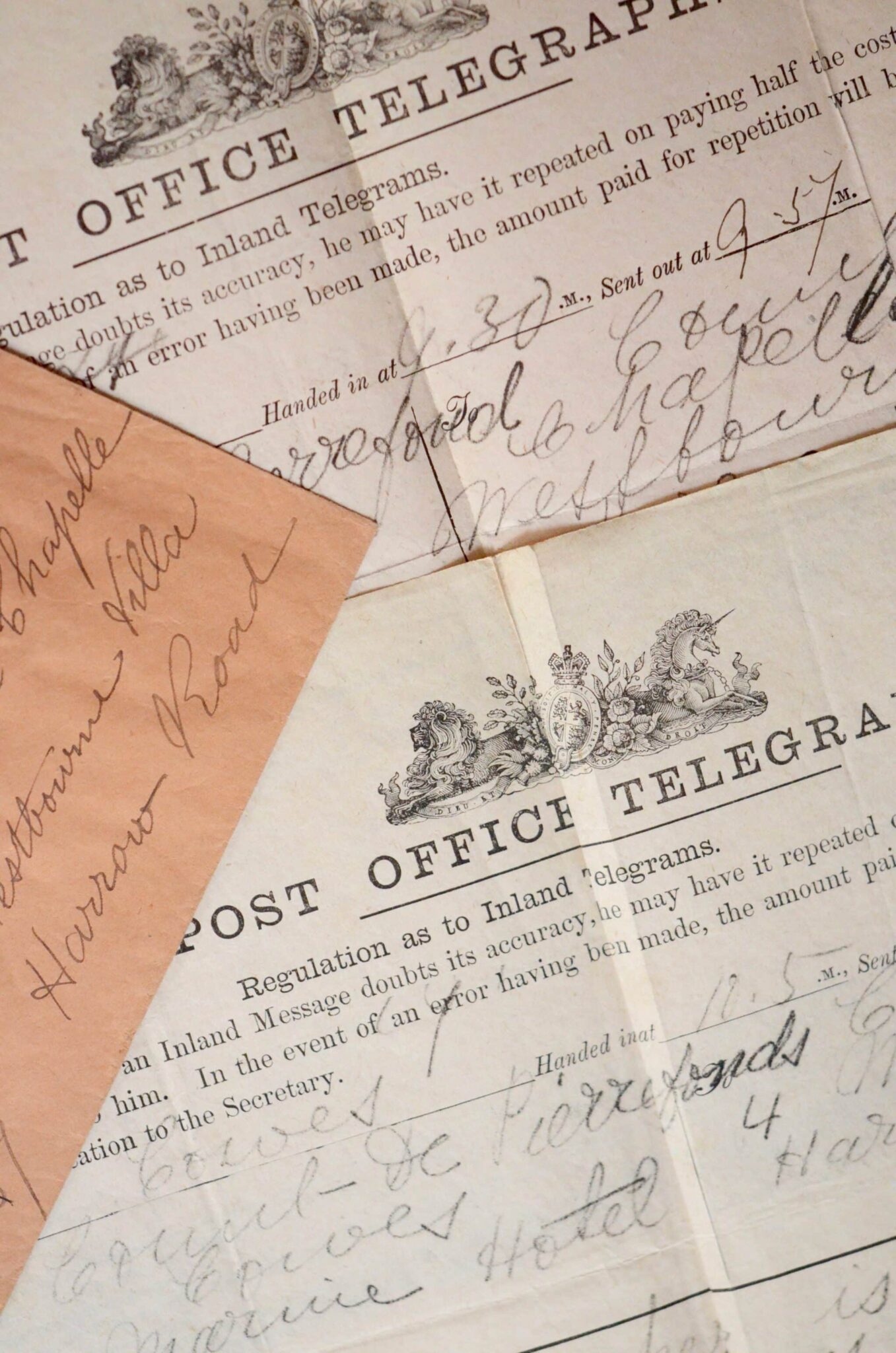 1872 : deux télégrammes du Prince Impérial au comte de La Chapelle