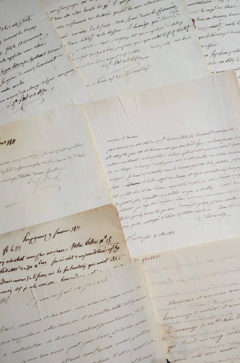 Ensemble de 9 lettres de Jean et Joseph Pelet de La Lozère
