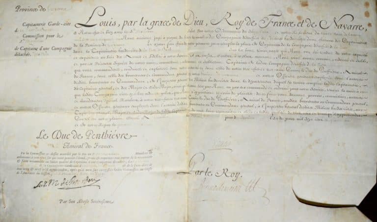 Gironde : commission de capitaine garde-côte de La Teste de Buch