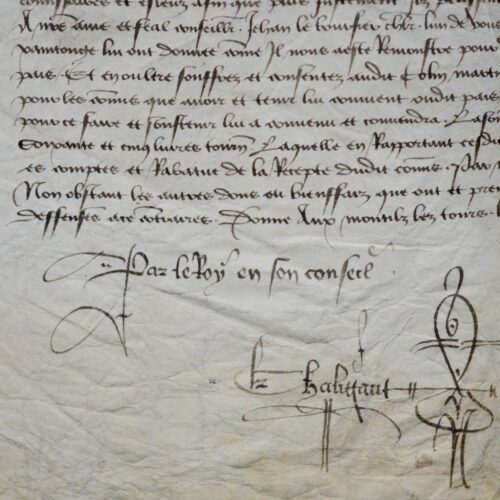 Mandement de Charles VII pour "le paiement des gens de guerre" en Saintonge