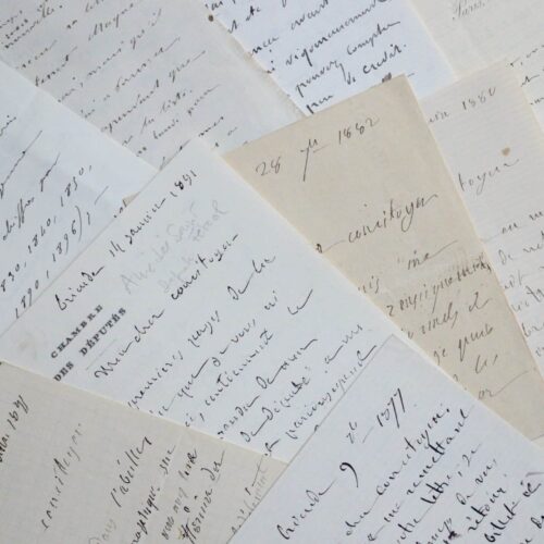 Onze lettres de parlementaires de Haute-Loire à Mercier de Lacombe