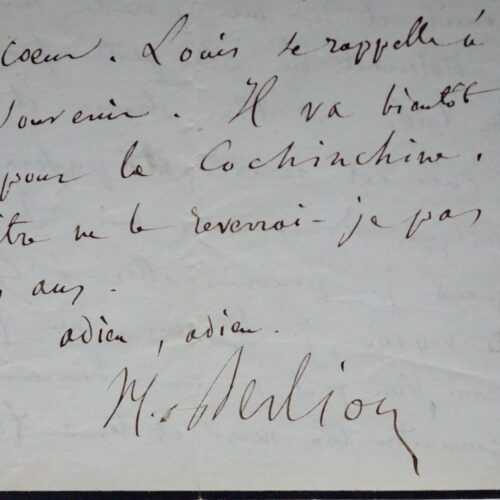 Berlioz pleure la mort de son épouse, Marie Recio
