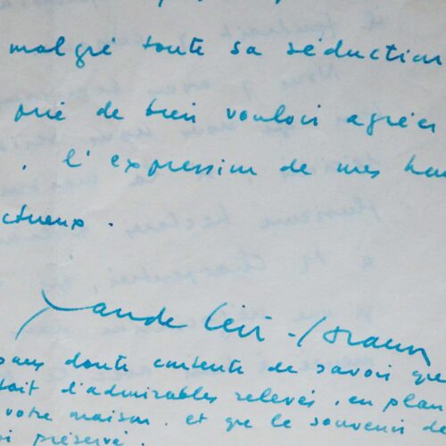 Lévi-Strauss renonce à acheter une propriété dans l'Aube