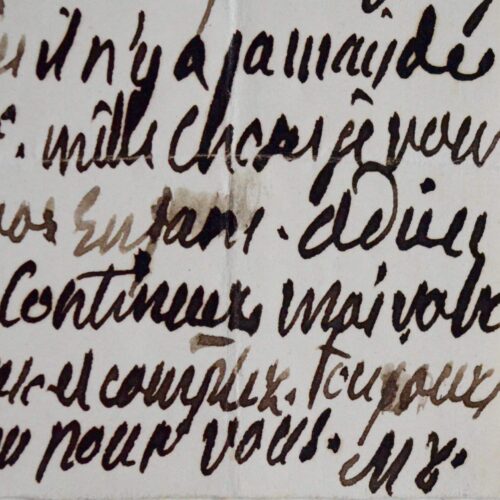 Affectueuse lettre de Madame Royale, peu de temps avant sa mort