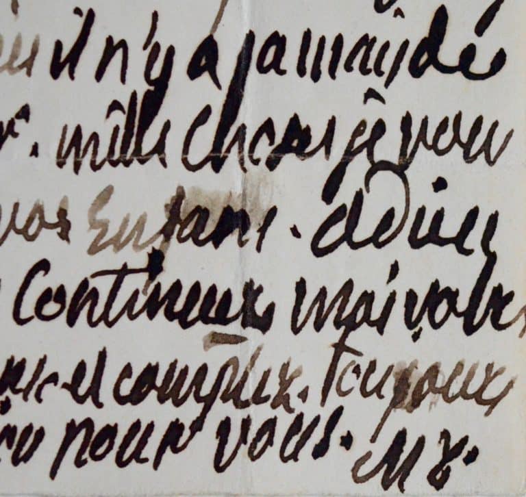 Affectueuse lettre de Madame Royale, peu de temps avant sa mort