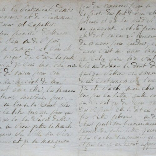 Longue lettre du marquis de Sade à son oncle, l'Abbé de Sade