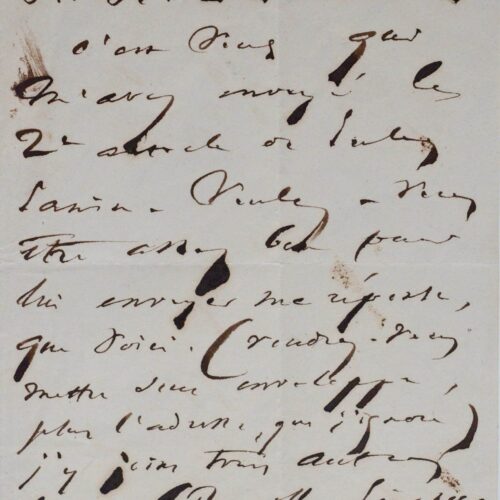 De Guernesey, Victor Hugo envoie lettre sur lettre, par l'intermédiaire de son ami Émile Allix
