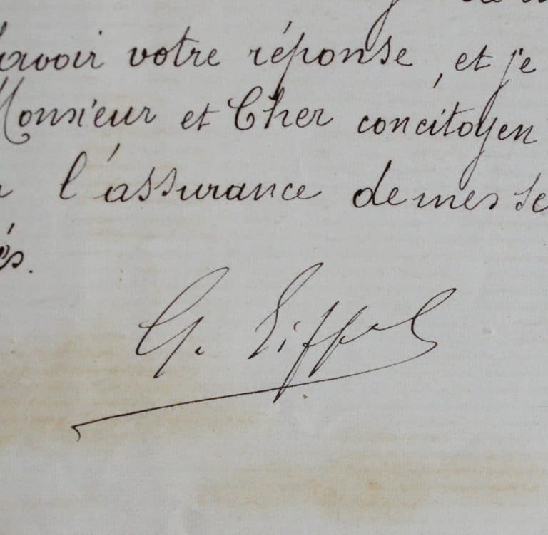 Gustave Eiffel organise une visite et un déjeuner dans sa Tour, en 1889