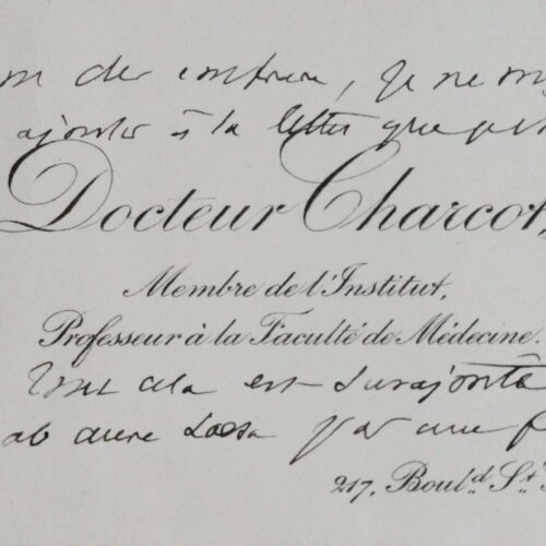 Jean-Martin Charcot wrote to Fulgence Raymond about Ménière's disease and vertigo