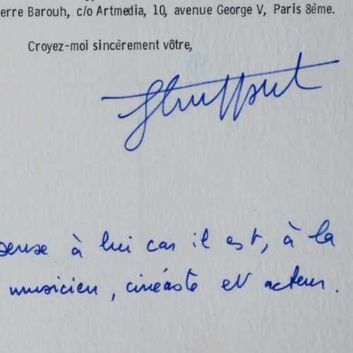François Truffaut refuse un scénario trop poétique et musical