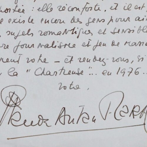 Belle lettre de Claude Autant-Lara sur son adaptation de Lucien Leuwen, de Stendhal
