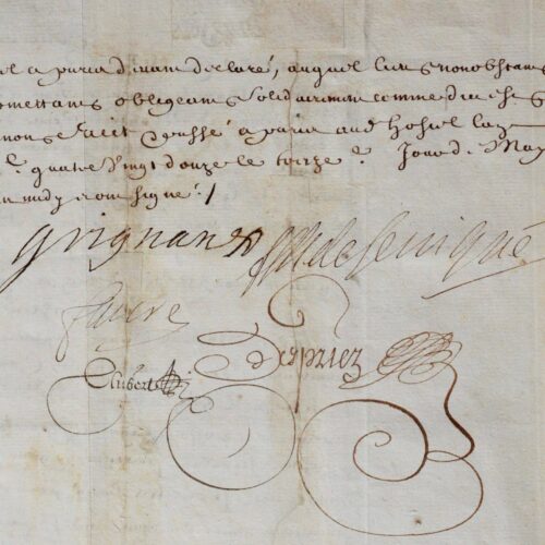 Françoise de Sévigné et François de Grignan lourdement endettés