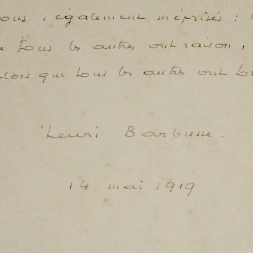 Amusant aphorisme d'Henri Barbusse sur la folie
