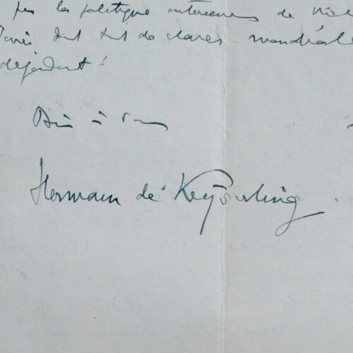 Le philosophe Hermann von Keyserling revient au paradis terrestre : Belle-Île-en-Mer