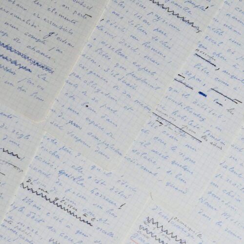 Manuscrit autobiographique de Marcel Jouhandeau évoquant à son enfance