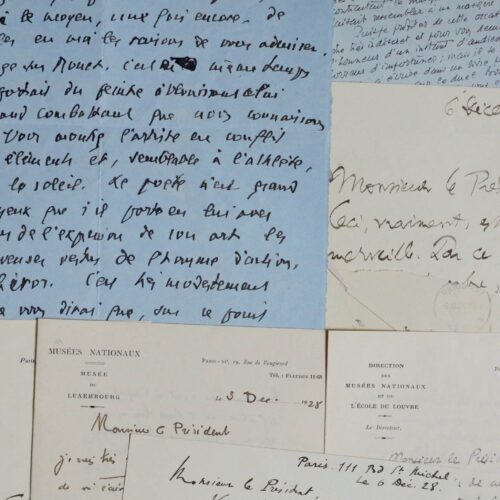 7 lettres adressées à Georges Clemenceau, à propos de son ouvrage sur Monet – vue 2
