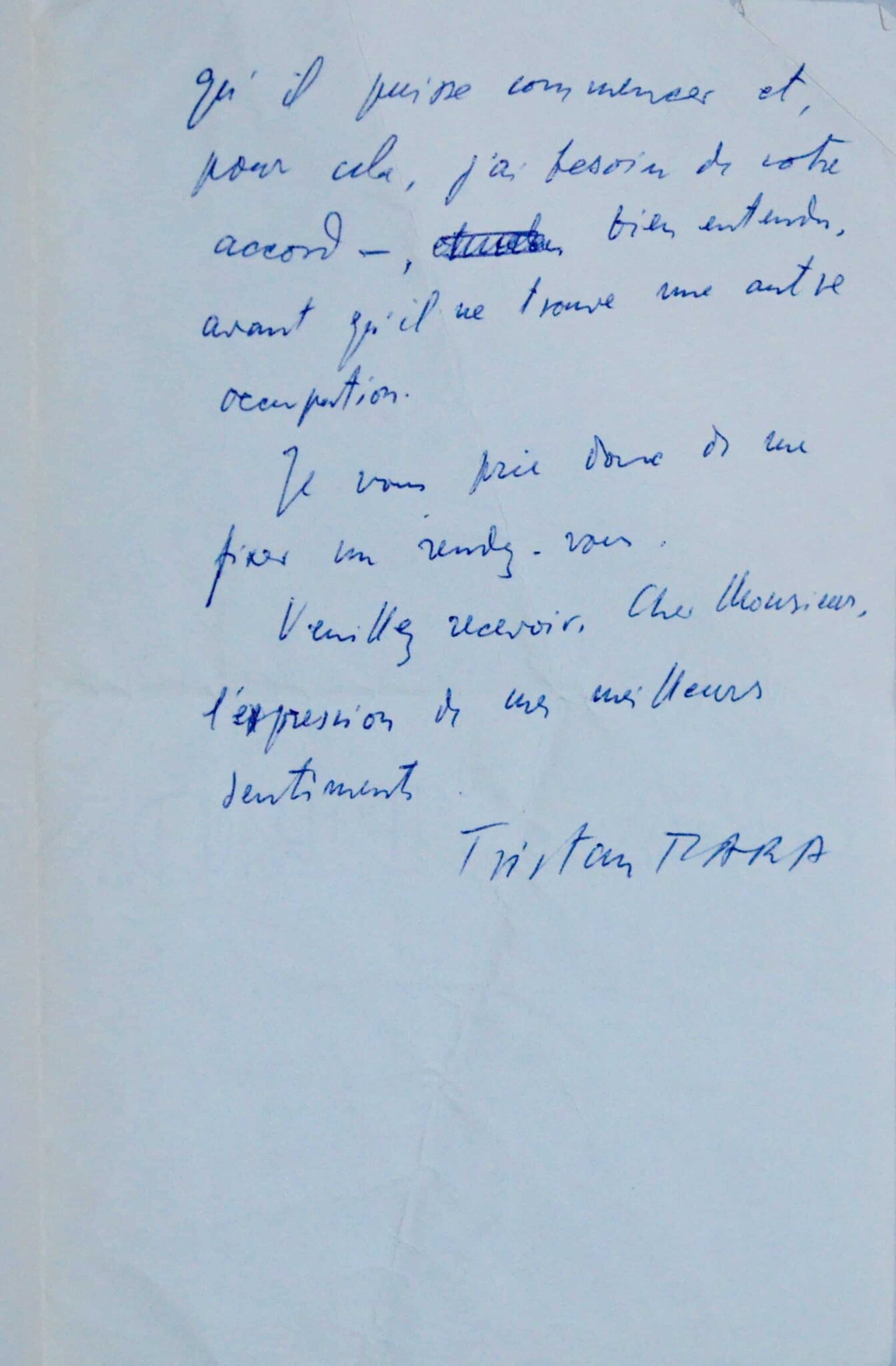 Tristan Tzara trouve un dessinateur pour poursuivre un travail – vue 3 Tristan Tzara trouve un dessinateur pour poursuivre un travail – vue 3