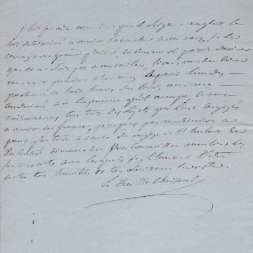Le duc de Choiseul consent à recevoir un prince anglais – vue 2