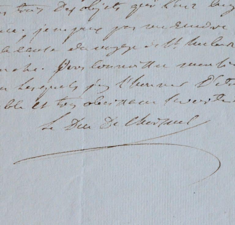 Le duc de Choiseul consent à recevoir un prince anglais