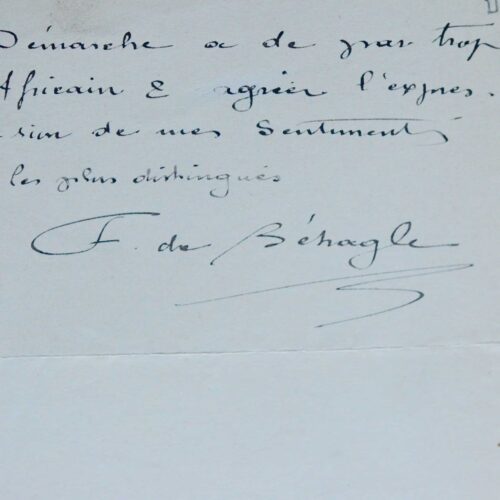 L'explorateur Ferdinand de Béhagle va rencontrer le naturaliste Paul Vuillot à Paris