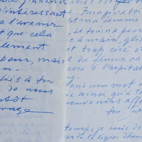 Deux lettres de Léopold Survage, relatives à ses peintures et expositions