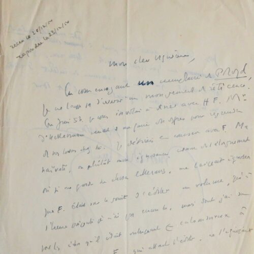 Froide colère de Montherlant suite à une publication calomnieuse à son égard – vue 2