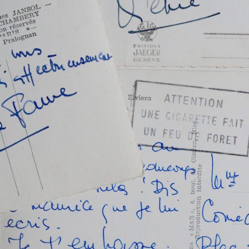 Trois cartes postales de la comédienne Renée Faure, de la Comédie-française