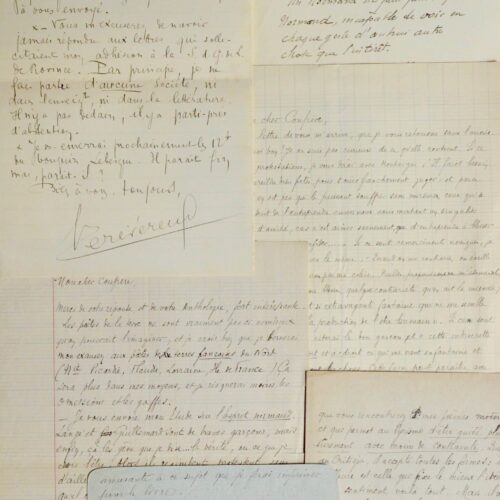 Belle correspondance littéraire du poète normand Gaston Le Révérend