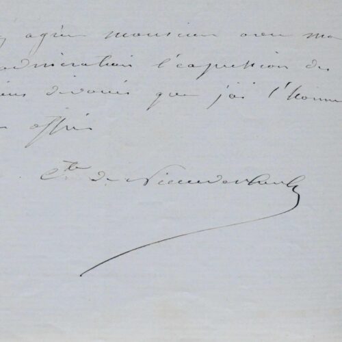 Le comte de Nieuwerkerke invite Octave Feuillet au Louvre pendant le nettoyage général
