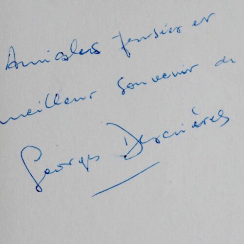 Amicales pensées de Georges Descrières