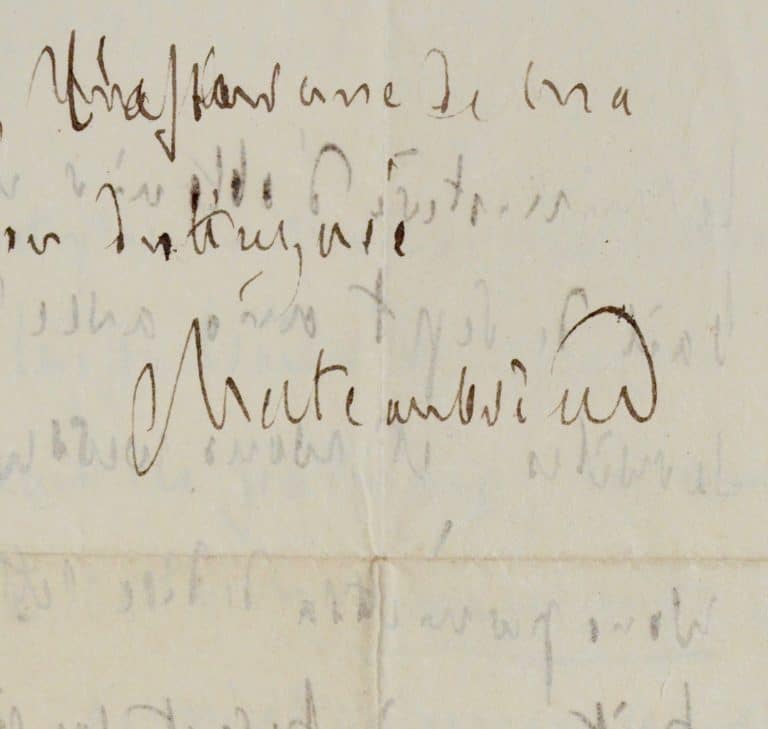 Belle et longue lettre de Chateaubriand à propos de la loi électorale de 1817