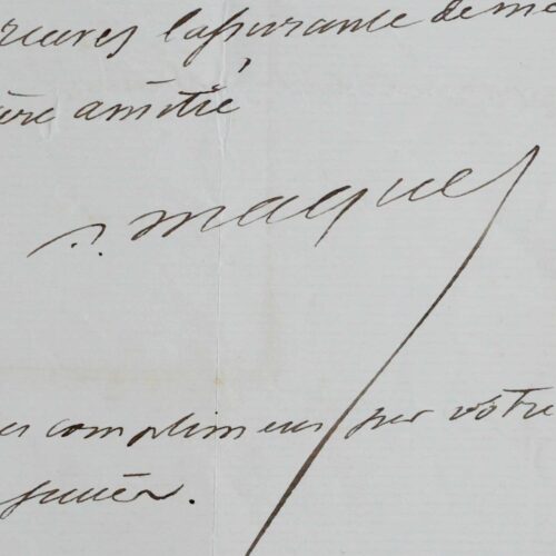 Auguste Maquet coopte Feuillet avec "les plus célèbres comme les plus aimés des auteurs"