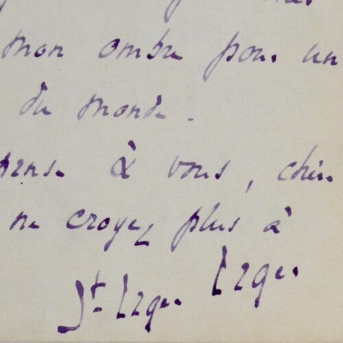 Saint-John Perse writes from Beijing to his patron Misia Sert