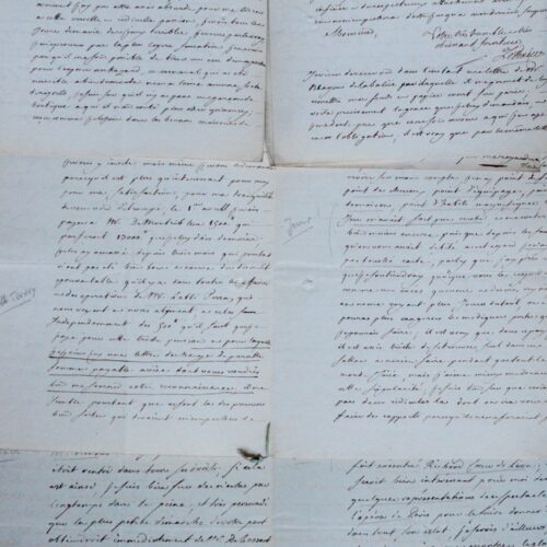 Belles lettres d'Antoine Le Texier, homme de théâtre exilé à Londres au XVIIIe siècle