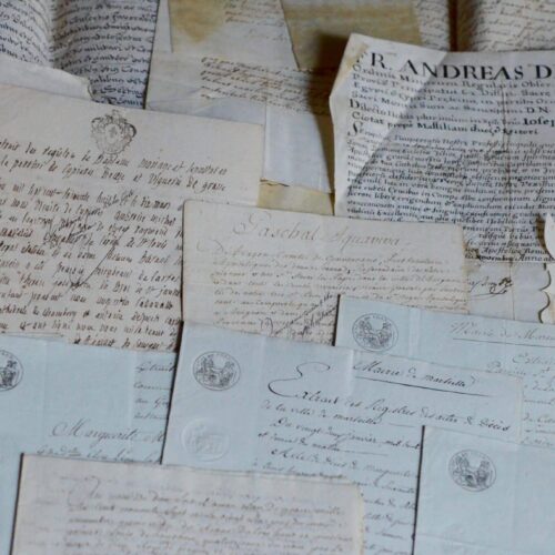 Archive concernant la famille de Simon de Cauvin, de La Roque-d'Antéron