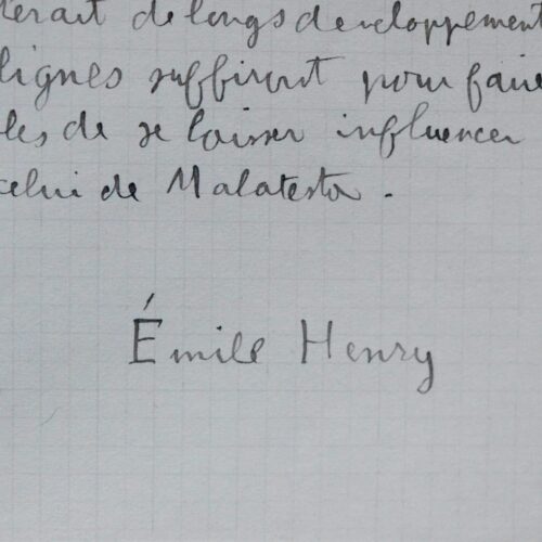L'anarchiste Émile Henry loue "les actes énergiques de révolte contre la société bourgeoise"