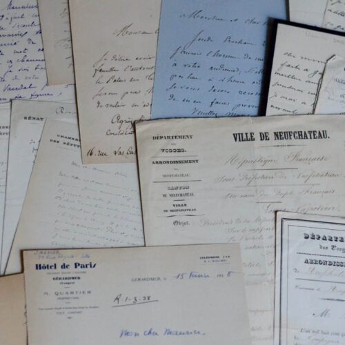 Important ensemble de 30 documents relatifs aux Vosges, XIXe-XXe siècles