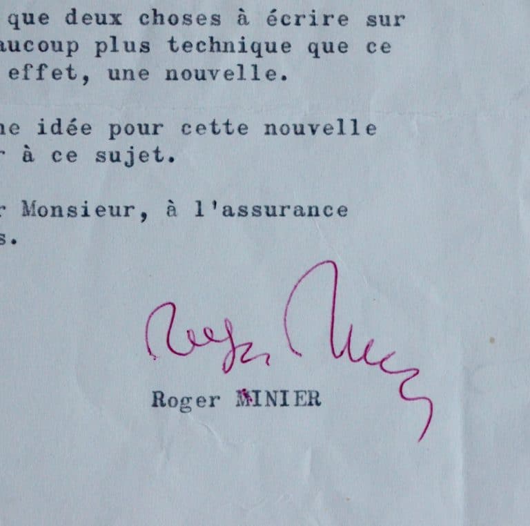 Roger Nimier dit son admiration pour Marcel Jouhandeau