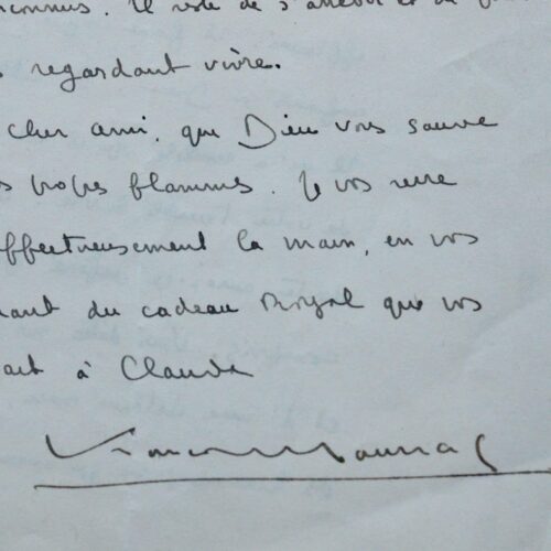 Superbe lettre de Mauriac à Jouhandeau sur son "terrible livre"